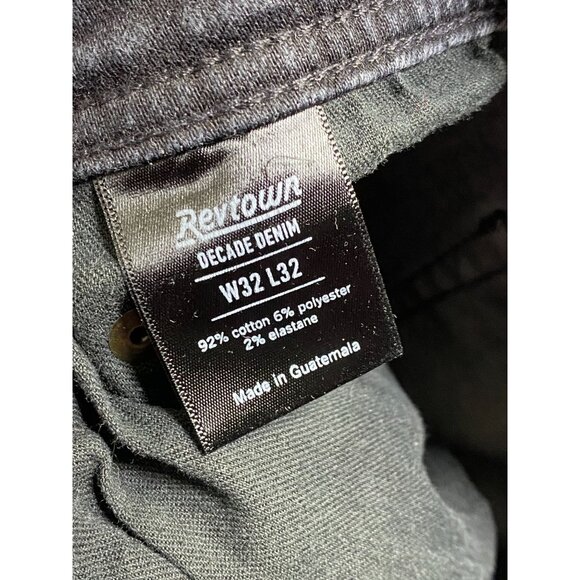 Revtown Mens Black Taper Decade Denim Jeans Size 32x32 Stretch Gothic Grunge Emo - Picture 5 of 16